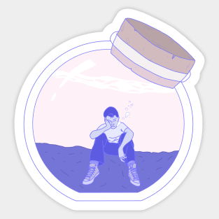 My Little Sea of Tears | Thoughtful Boy | Not Hamlet Design Sticker